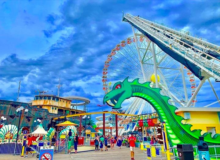 NJ shore boardwalk carnival