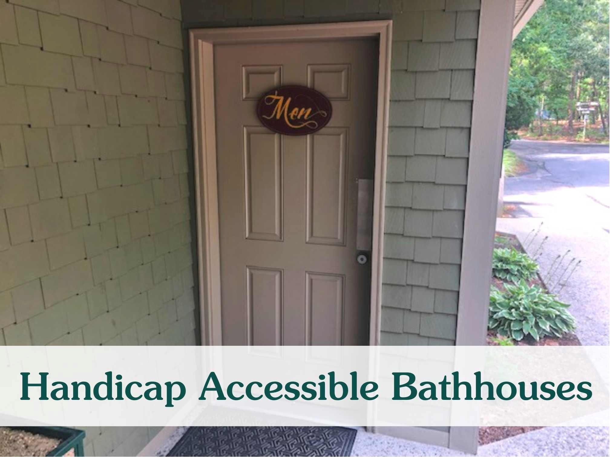 handicap accessible bathhouse door