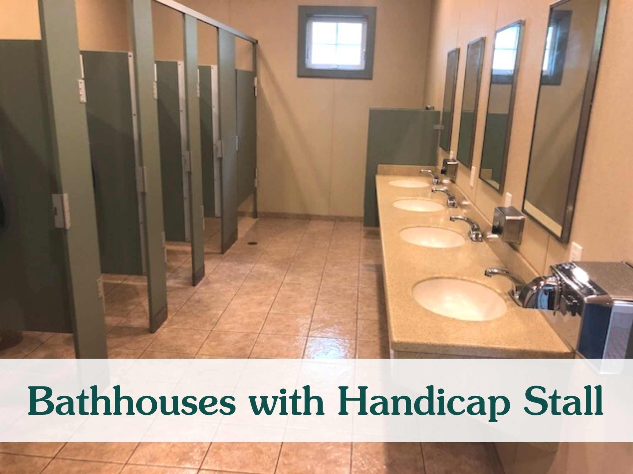 bathhouses with handicap stall